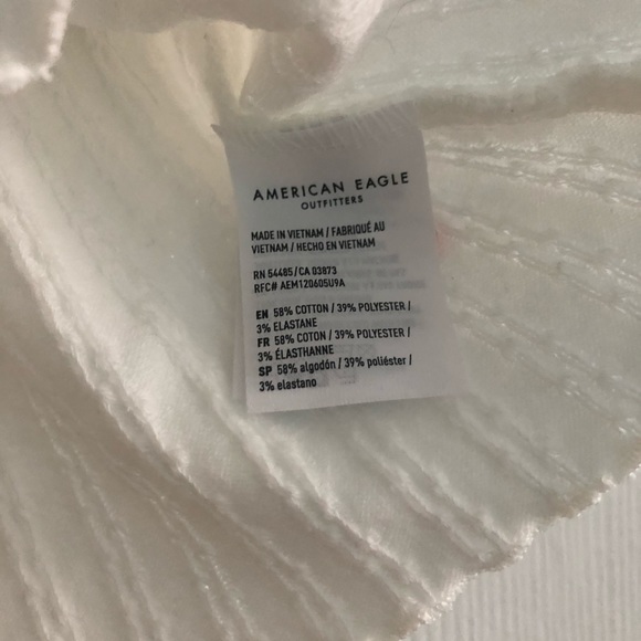 American Eagle White Knit Top - Picture 4 of 4